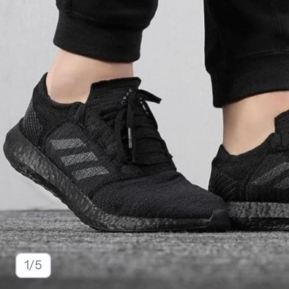 Adidas Pure Boost Go black on black - Picture 1 of 11